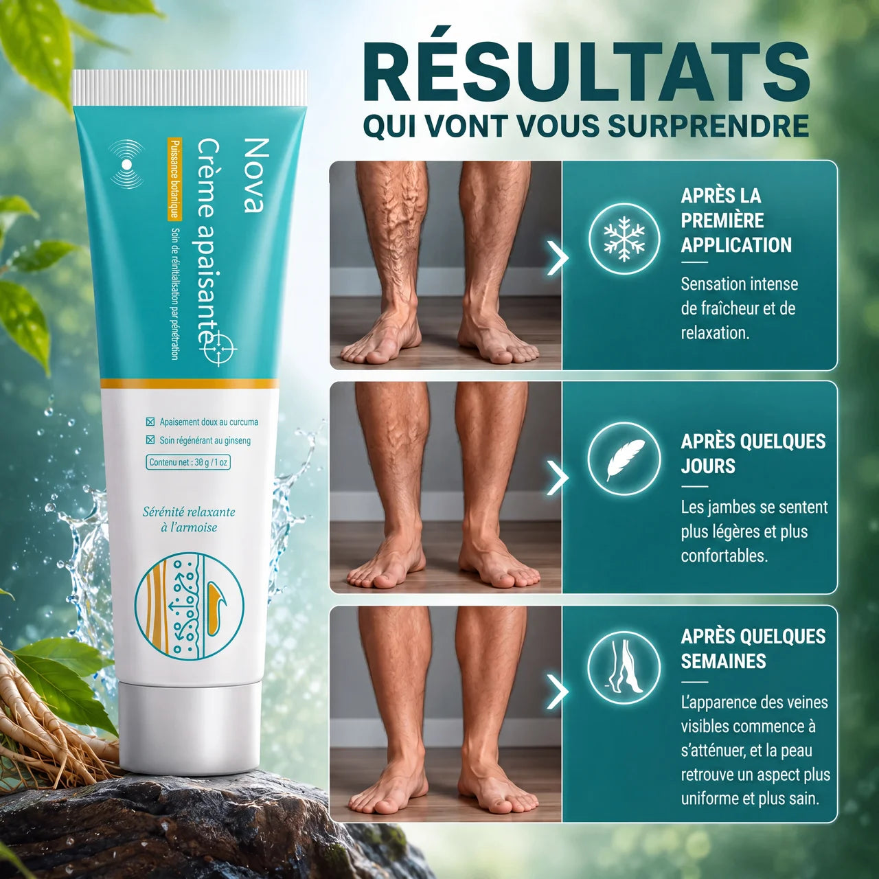Gel contre les varices et les jambes gonflées