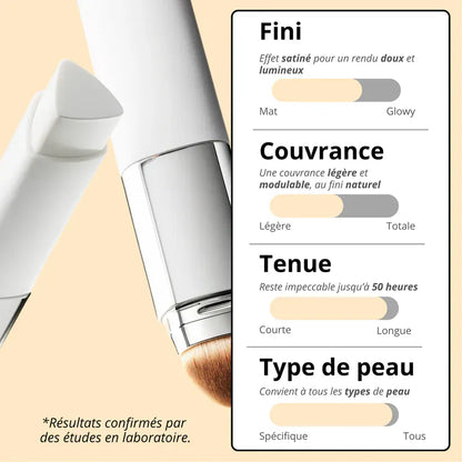 Fond de teint 2 en 1 avec pinceau intégré 2.0