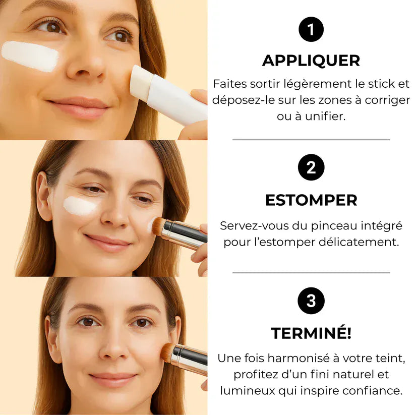 Fond de teint 2 en 1 avec pinceau intégré 2.0