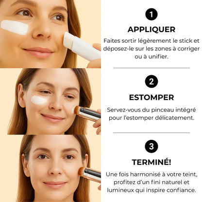 Fond de teint 2 en 1 avec pinceau intégré 2.0