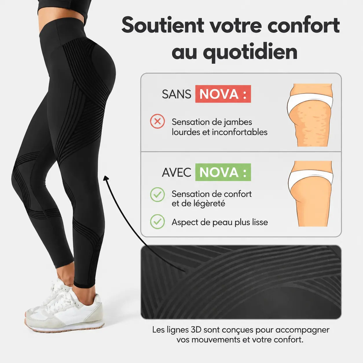 Legging 3D  –  Sculptant & Confort Quotidien