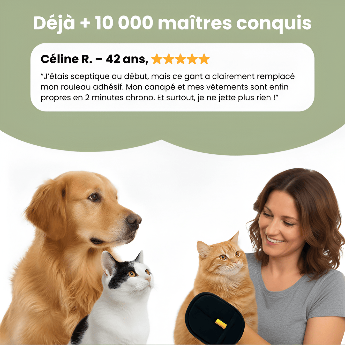 Nova Gant Anti-Poils Réutilisable & Écologique