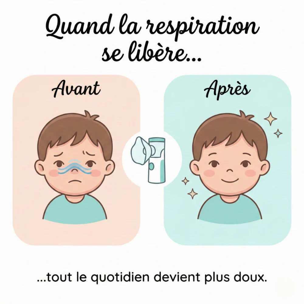 Nébuliseur Portable à Maille pour Adultes & Enfants