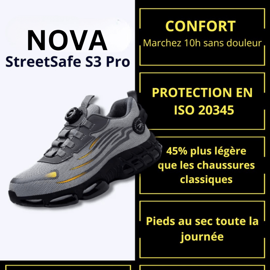Nova StreetSafe S3 Pro - La sécurité qui se porte comme une sneaker