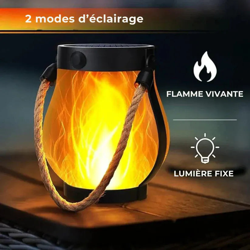 Lanterne Solaire FlameLight – Ambiance chaleureuse au jardin