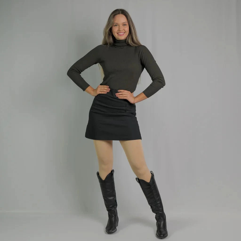 Collant Polaire Effet Transparent
