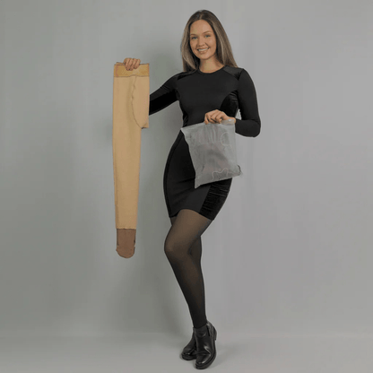 Collant Polaire Effet Transparent