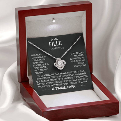 À MA FILLE - Collier & Message