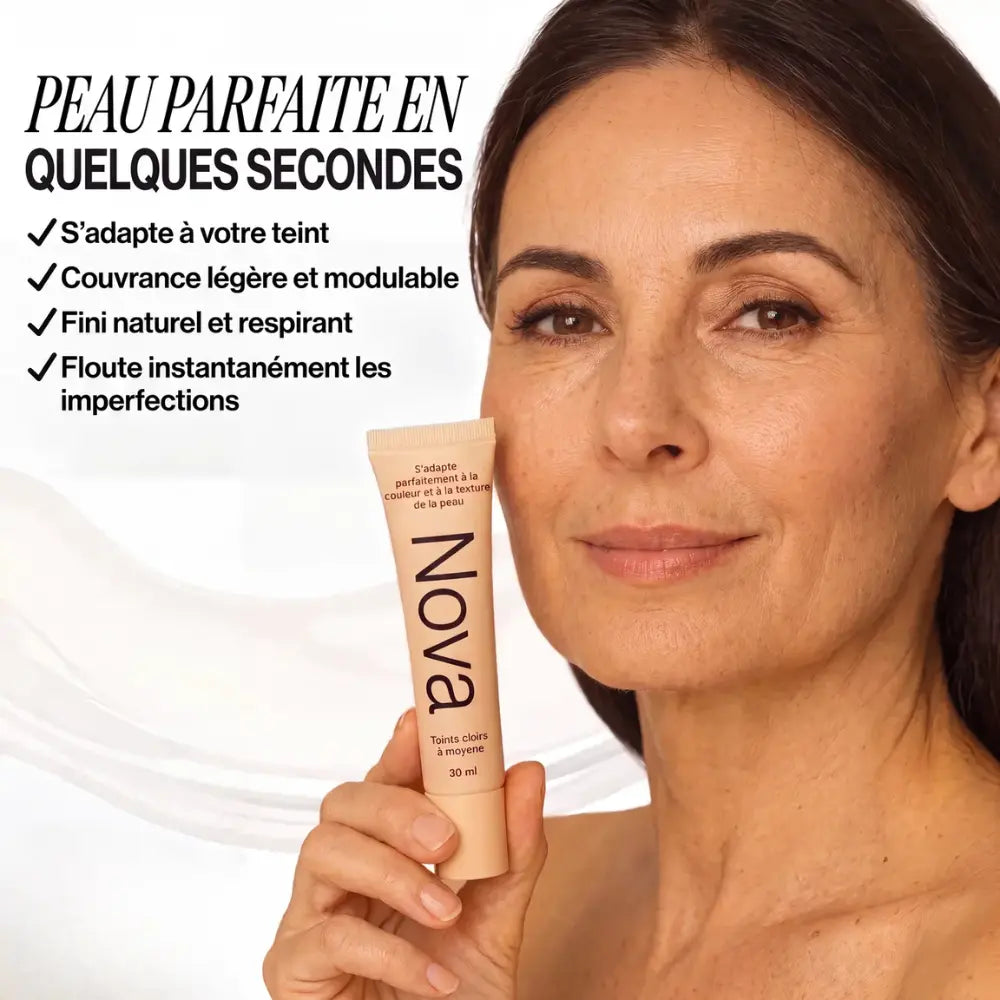 Fond de teint changeant de couleur Nova