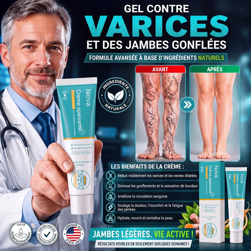 Gel contre les varices et les jambes gonflées