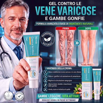Gel contro le vene varicose e le gambe gonfie