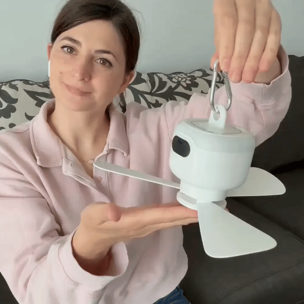 Ventilateur de plafond télécommandé avec veilleuse