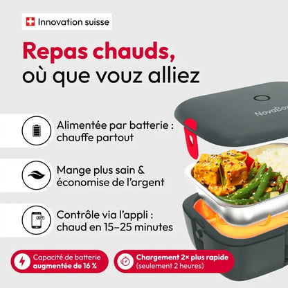 NovaBox GO 2.0 : Flexibilité maximale pour des repas chauds partout