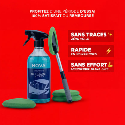 Nova - Kit de nettoyages pour Vitres
