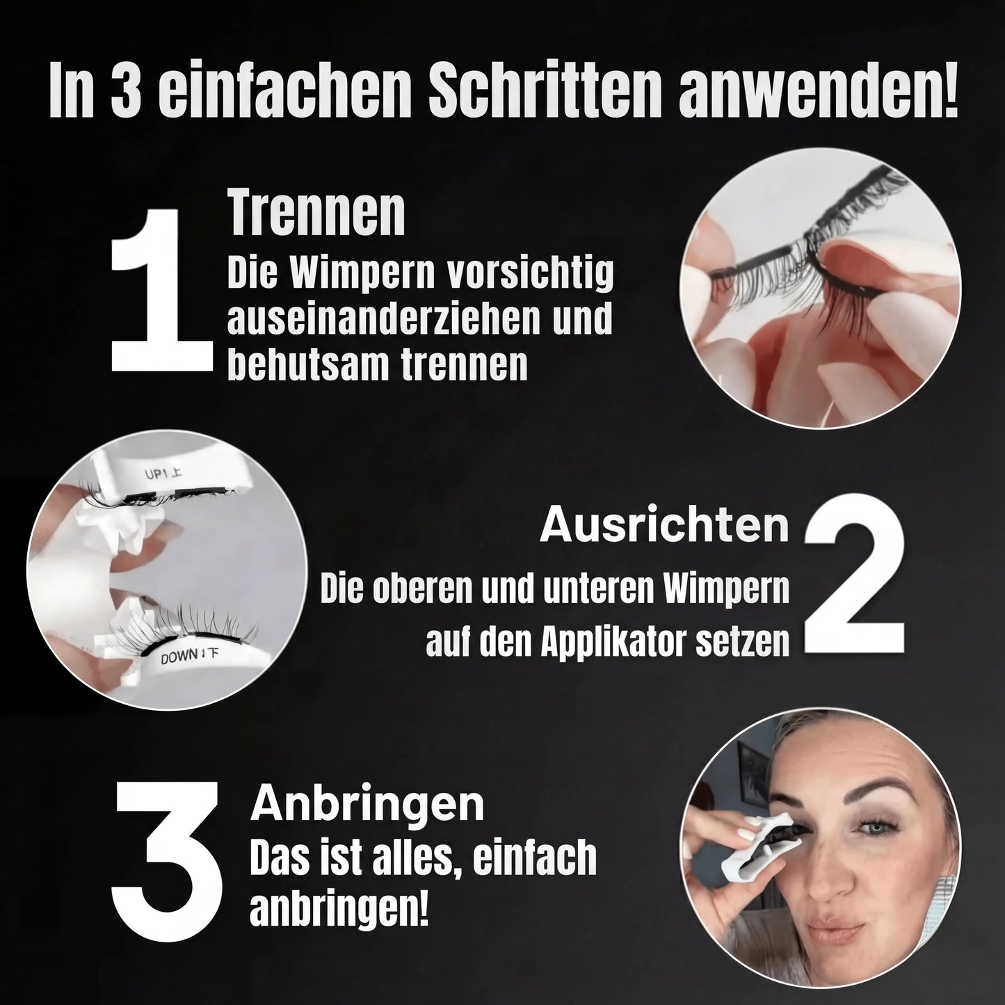 Magnetische Wimpern