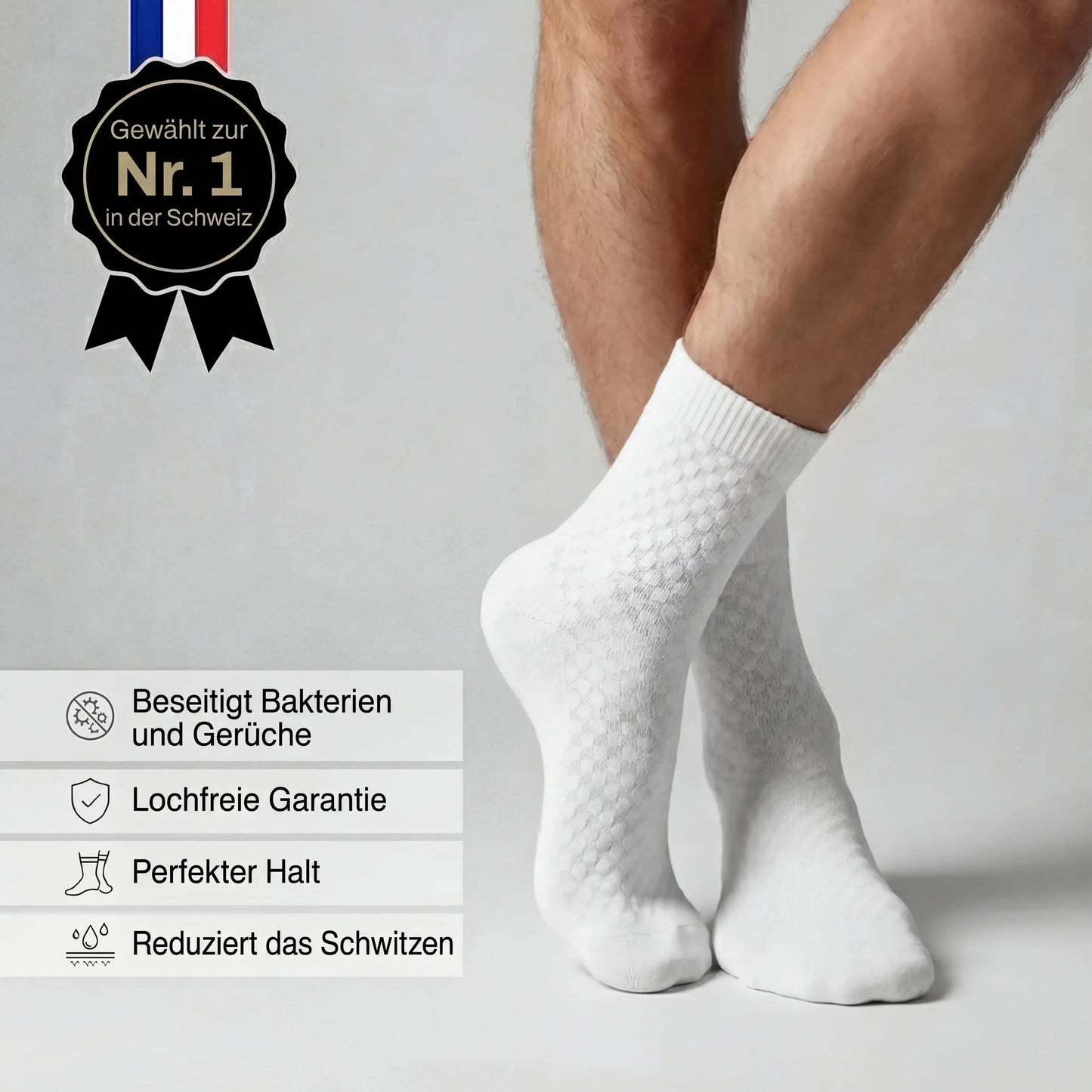 Nova Premium Halbhohe Bambus-Socken