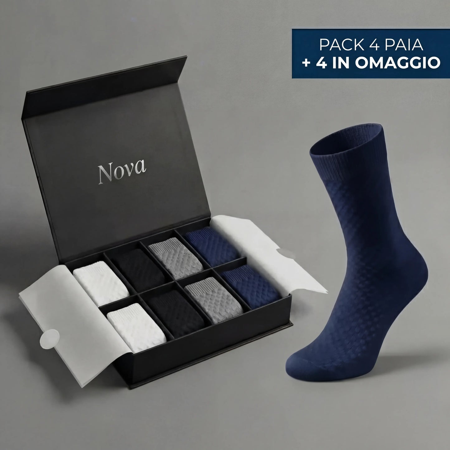 Calzini a Metà Gamba Nova in Bambù Premium