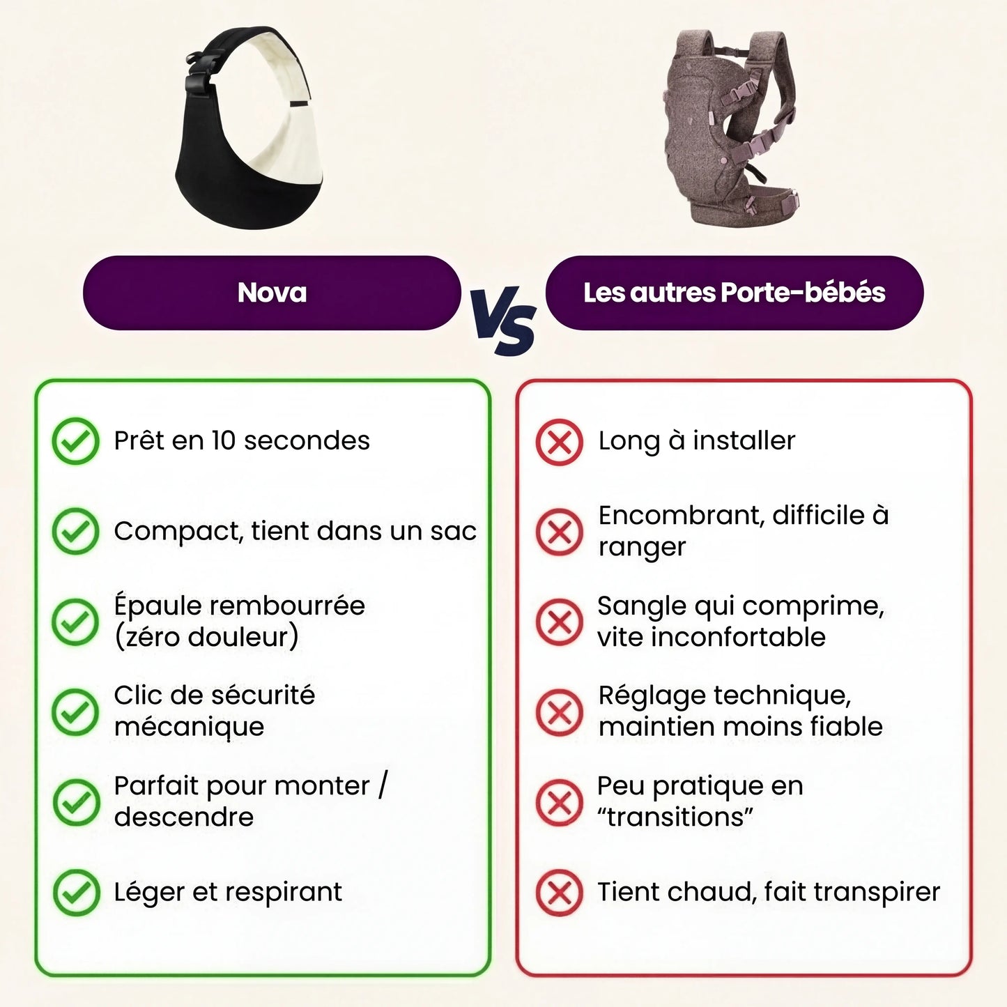 Le Porte-Bébé Bandoulière