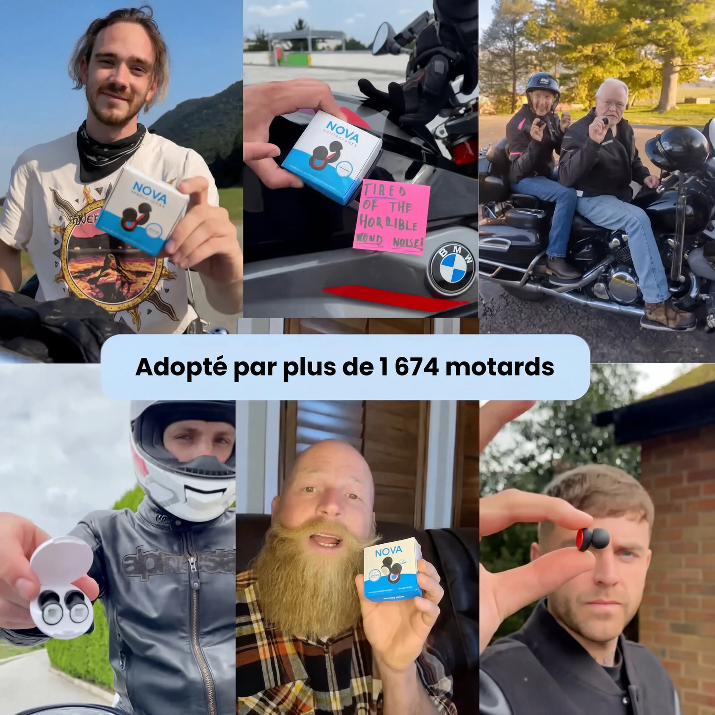 Bouchons d’Oreilles Moto – 27 dB