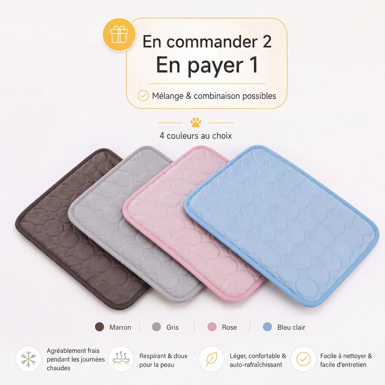 Tapis rafraîchissant pour l’été | Offre 1+1