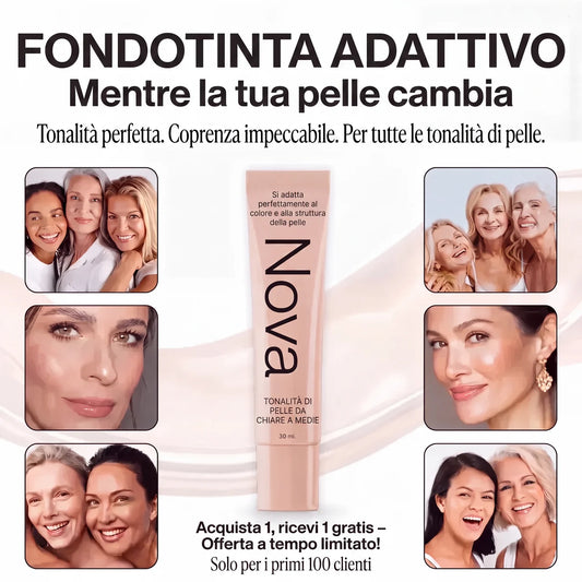 Fondotinta che cambia colore Nova
