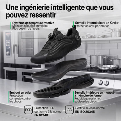 1+1 GRATUIT : BLITZ S3 Pro – Confort pour les longues journées de travail en cuisine