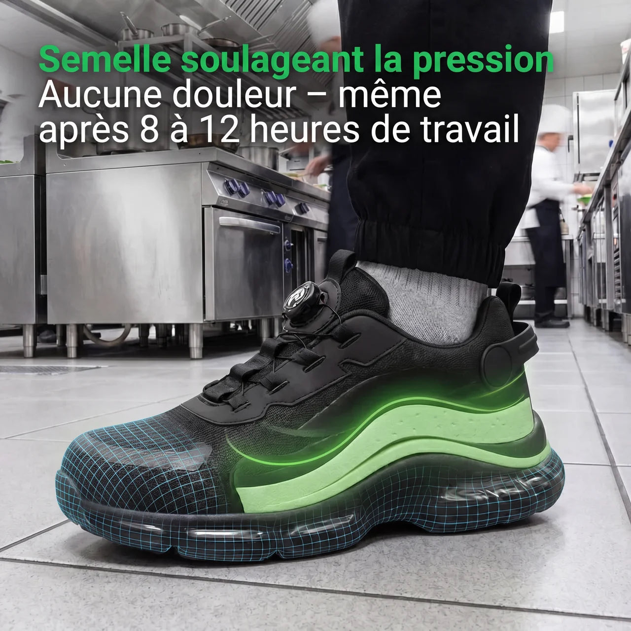 1+1 GRATUIT : BLITZ S3 Pro – Confort pour les longues journées de travail en cuisine