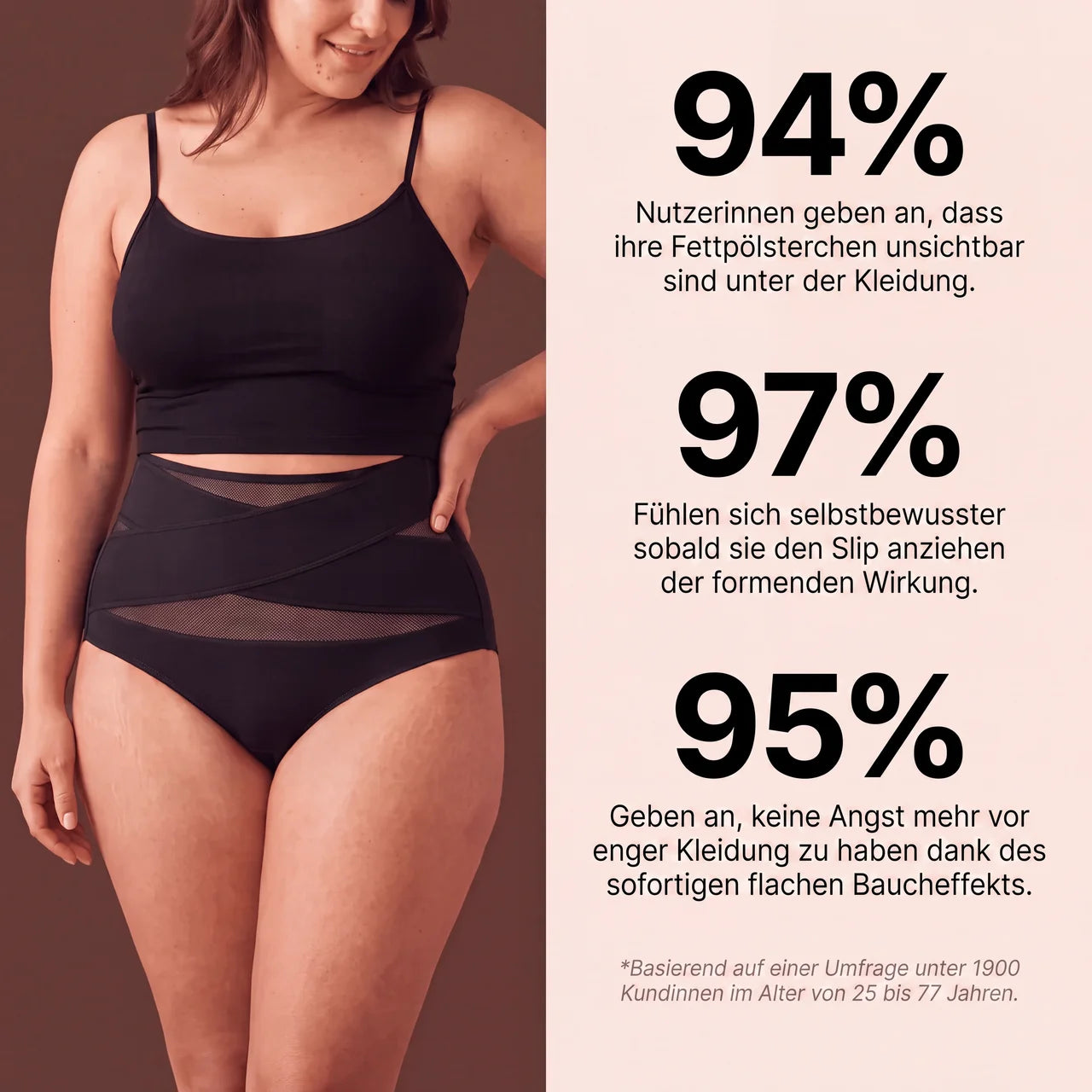 Hochtaillierte formende Unterhose
