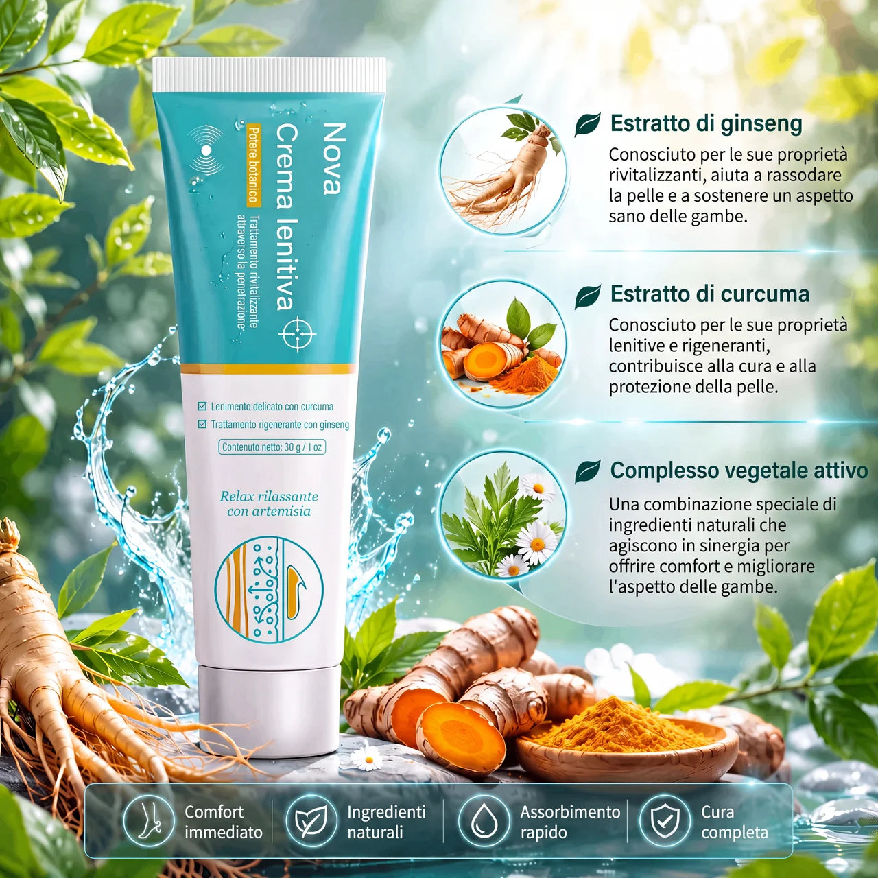 Gel contro le vene varicose e le gambe gonfie