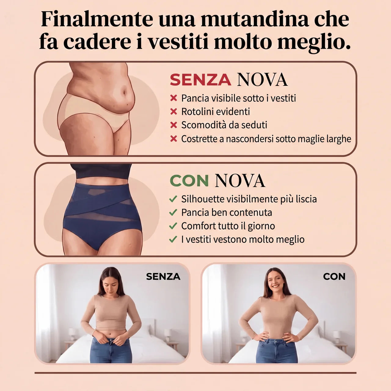 Mutandina Modellante a Vita Alta