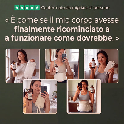 Kit detox con olio di ricino