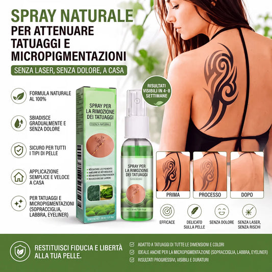 Spray per la rimozione dei tatuaggi