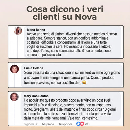Kit detox con olio di ricino