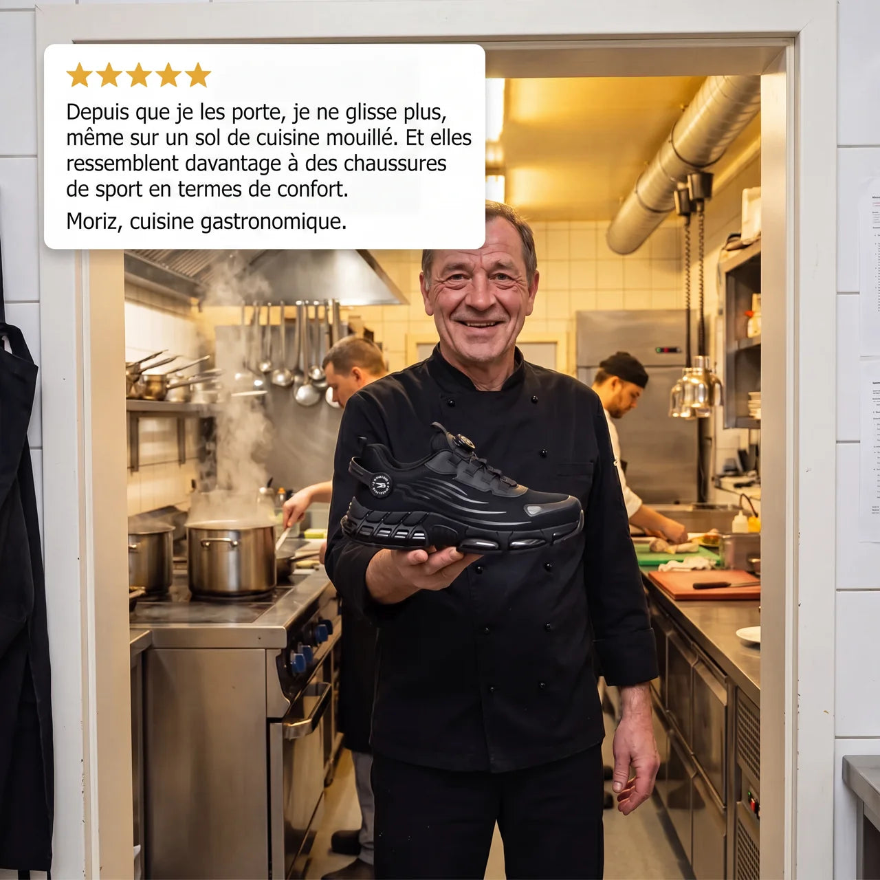 1+1 GRATUIT : BLITZ S3 Pro – Confort pour les longues journées de travail en cuisine
