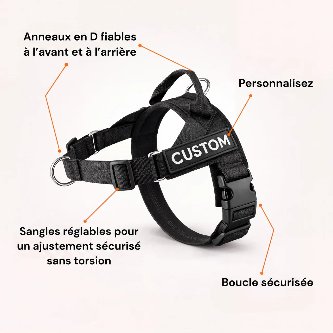Harnais pour chien anti-traction Nova