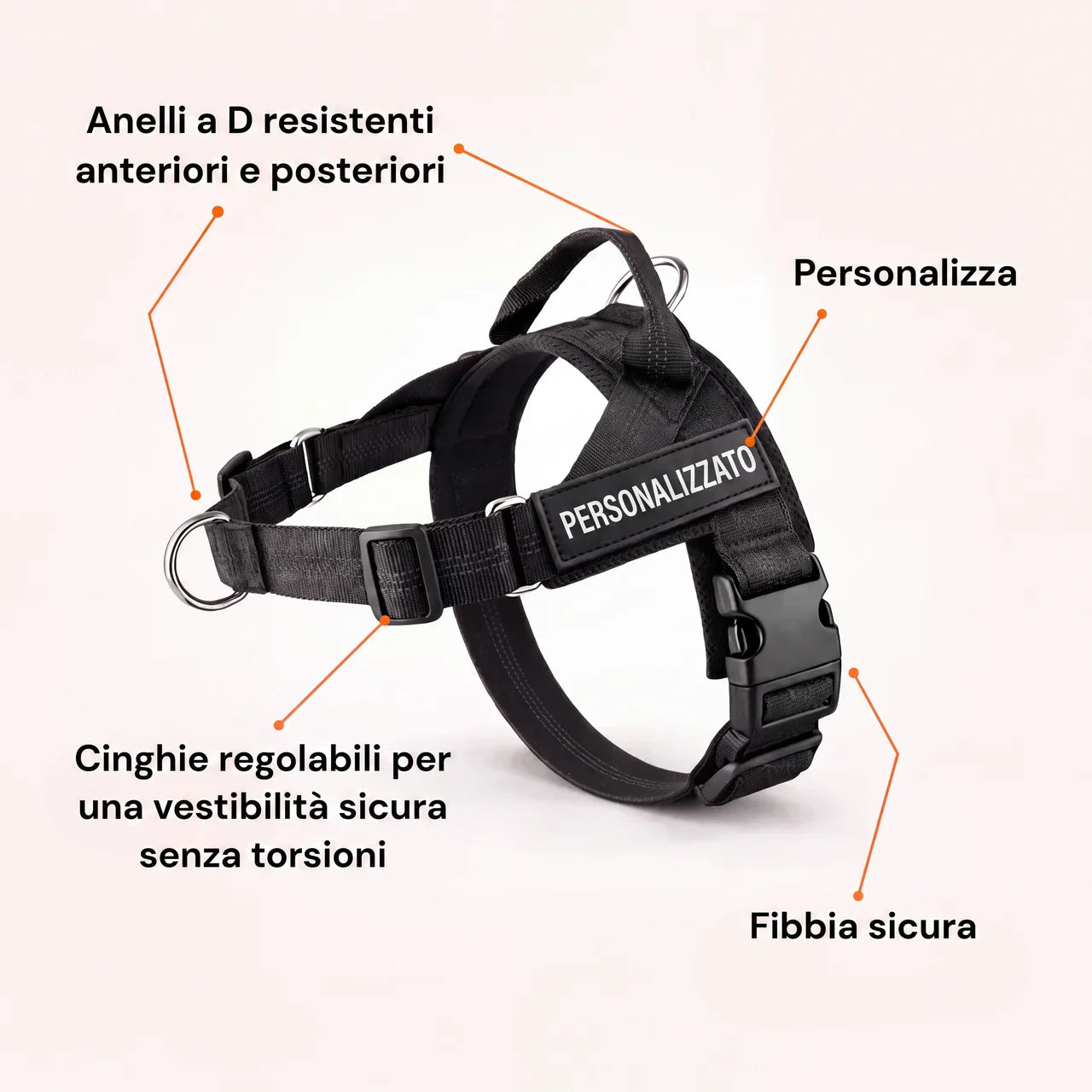 Pettorina anti-trazione per cane Nova