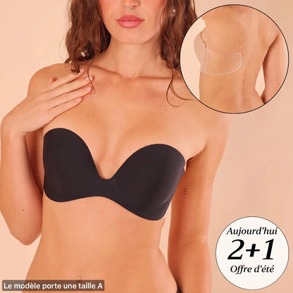 Soutien-gorge push-up adhésif invisible