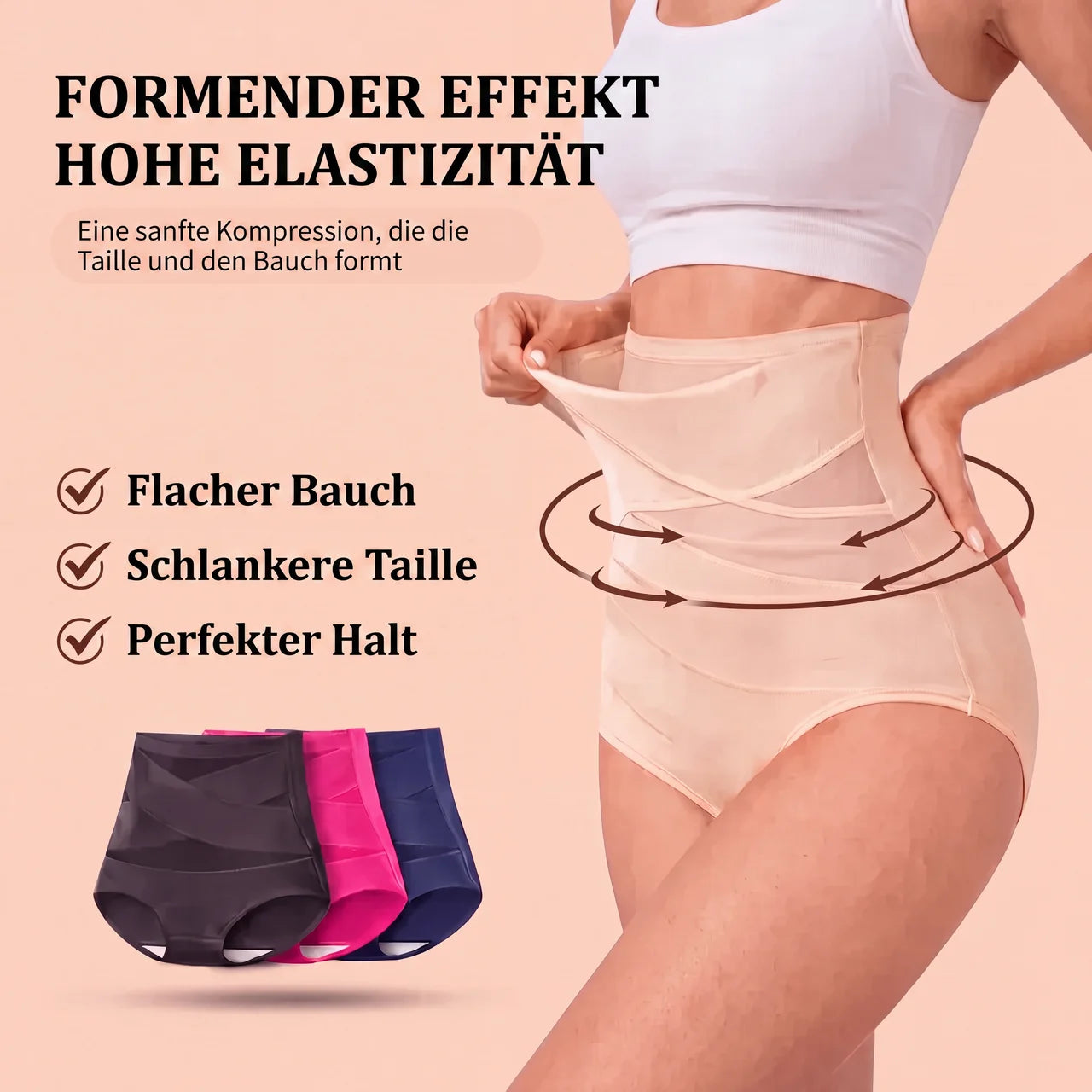 Hochtaillierte formende Unterhose