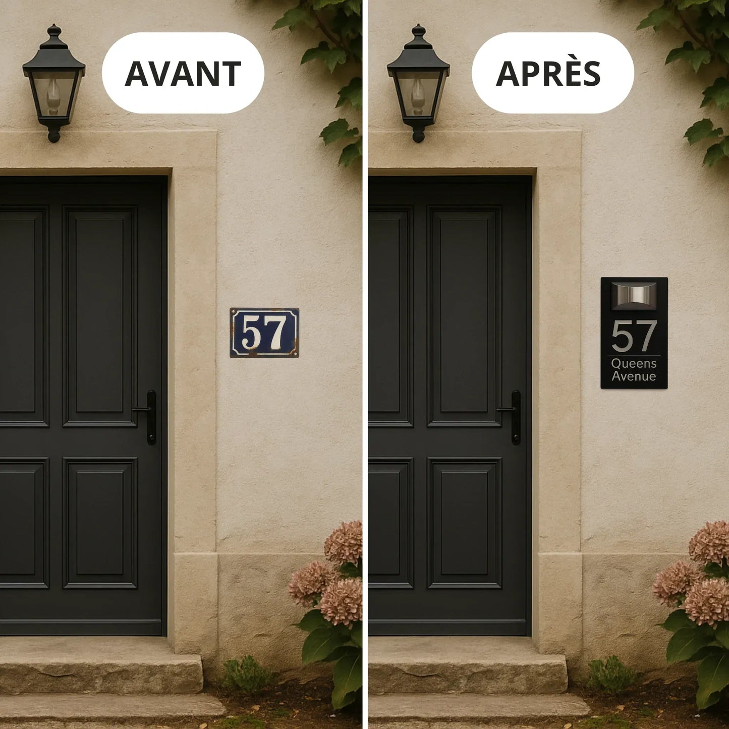 Plaque d'adresse personnalisée